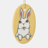 イースターオーナメントカスタムイースターバニーデコレーション セラミックオーナメント (右)