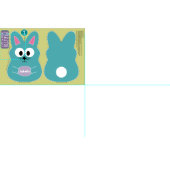 イースターカスタマイズバニーのぬいぐるみ ファブリック (タイル)