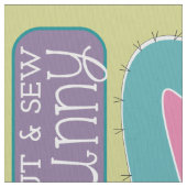 イースターカスタマイズバニーのぬいぐるみ ファブリック (クローズアップ)