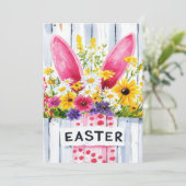 イースターカスタムエッグとバニーを持つイースターカード シーズンカード (スタンド正面)