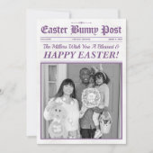 イースターカスタムグリーティングカード、イースター新聞カード シーズンカード (正面)