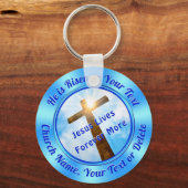 イースターカスタムパーティーの好意、彼は教会を復活している キーホルダー (正面)