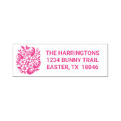 イースターカスタム文字パステルフラワーズ&イースターエッグ セルフインキングスタンプ (デザイン)