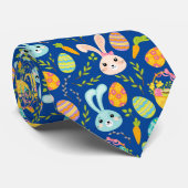 イースターカッコいいバニーの卵タイル模様 ネクタイ (ロール)