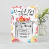 イースターカニ料理パーティー招待状 招待状 (スタンド正面)