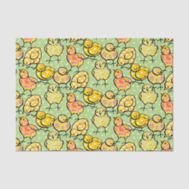 イースターカラフルなひよこ 薄葉紙