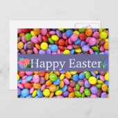 イースターカラフルなキャンデー シーズンポストカード (正面/裏面)