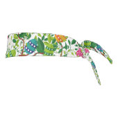 イースターカラフルの卵と春の花パターン タイヘッドバンド (回転90)