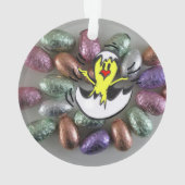 イースターカラフルエッグのお客様。ハッピーイースターオーナメント オーナメント (裏面)