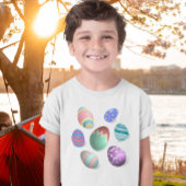 イースターカラフルエッグイースターエッグ狩りおもしろい春 Tシャツ