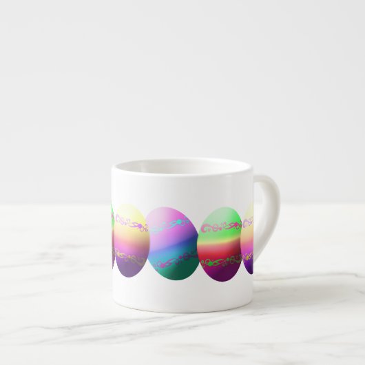 イースターカラフルエッグエスプレッソマグ エスプレッソカップ (正面右)