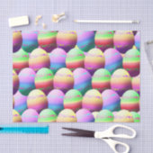 イースターカラフルエッグギフトティッシュペーパー 薄葉紙 (クラフト)