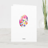 イースターカラフルエッグシャルボードハッピーイースター シーズンカード (裏面)