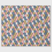 イースターカラフルエッグシームレスパターン ラッピングペーパー (フラット)