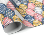 イースターカラフルエッグシームレスパターン ラッピングペーパー (ロールコーナー)