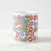 イースターカラフルエッグジャイアントコーヒーマグ – 春カップ ジャンボコーヒーマグカップ (正面)