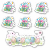 イースターカラフルエッグスクラップブックシール シール (正面)