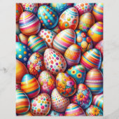 イースターカラフルエッグスクラップブック紙 (正面)