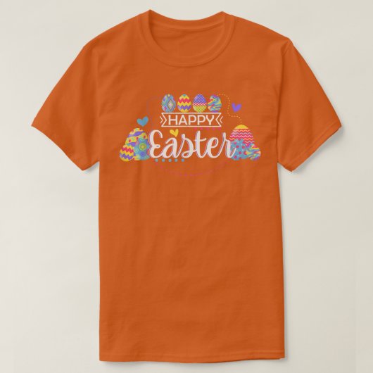 イースターカラフルエッグズガールズ Tシャツ (デザイン正面)
