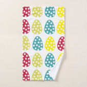 イースターカラフルエッグハッピーイースター バスタオルセット (ハンドタオル)