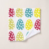 イースターカラフルエッグハッピーイースター バスタオルセット (ウォッシュタオル)