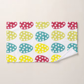 イースターカラフルエッグハッピーイースター バスタオルセット (ハンドタオル)