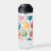 イースターカラフルエッグパターン ウォーターボトル (背面)