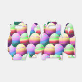 イースターカラフルエッグパーティーの好意ボックス フェイバーボックス (折り畳みなし)
