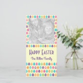 イースターカラフルエッグ写真ホリデーカード シーズンカード (スタンド正面)