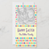 イースターカラフルエッグ写真ホリデーカード シーズンカード (正面)