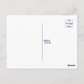 イースターカラフルエッグ狩りバニートラック ポストカード (裏面)