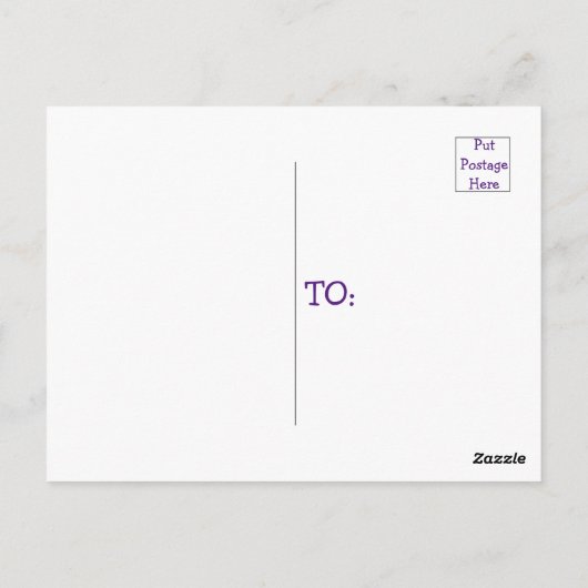 イースターカラフルエッグ狩りバニートラック ポストカード (裏面)