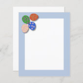 イースターカラフルエッグ紙シート (正面/裏面)