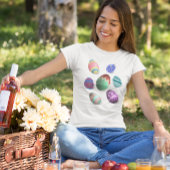 イースターカラフルエッグ飾イースター卵狩りおもしろい Tシャツ