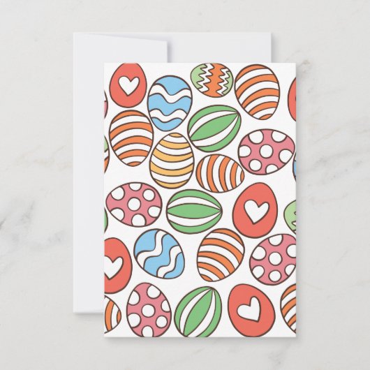 イースターカラフルエッグ サンキューカード (正面)