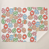 イースターカラフルエッグ シェルパブランケット (正面(横))