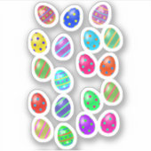 イースターカラフルエッグ シール (正面)
