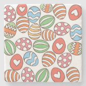 イースターカラフルエッグ ストーンコースター (正面)