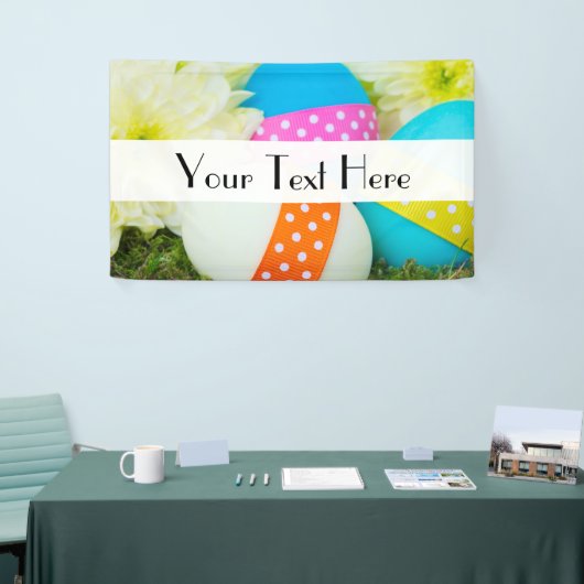 イースターカラフルエッグ、ハッピーイースター、休日 横断幕 (トレードショー)