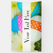 イースターカラフルエッグ、ハッピーイースター、休日 横断幕 (縦)