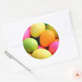 イースターカラフルエッグ ラウンドシール (封筒)