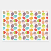 イースターカラフルエッグ ラッピングペーパーシート (正面3)