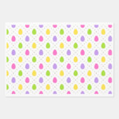 イースターカラフルエッグ ラッピングペーパーシート (正面2)