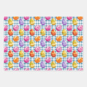 イースターカラフルエッグ ラッピングペーパーシート (正面)