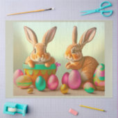 イースターカラフルエッグ&ラビットコレクション 薄葉紙 (クラフト)