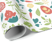 イースターカラフルシンボルシームレスパターン ラッピングペーパー (ロールコーナー)