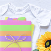 イースターカラフルストライプ ラッピングペーパーシート