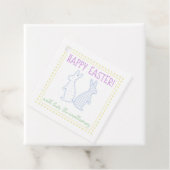 イースターカラフルバニーギフトラベル フェイバータグ (インサイチュ)