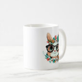 イースターカラフルバニーヘッドマグ コーヒーマグカップ (正面右)