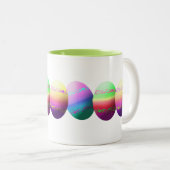 イースターカラフル卵を染色 ツートーンマグカップ (正面右)